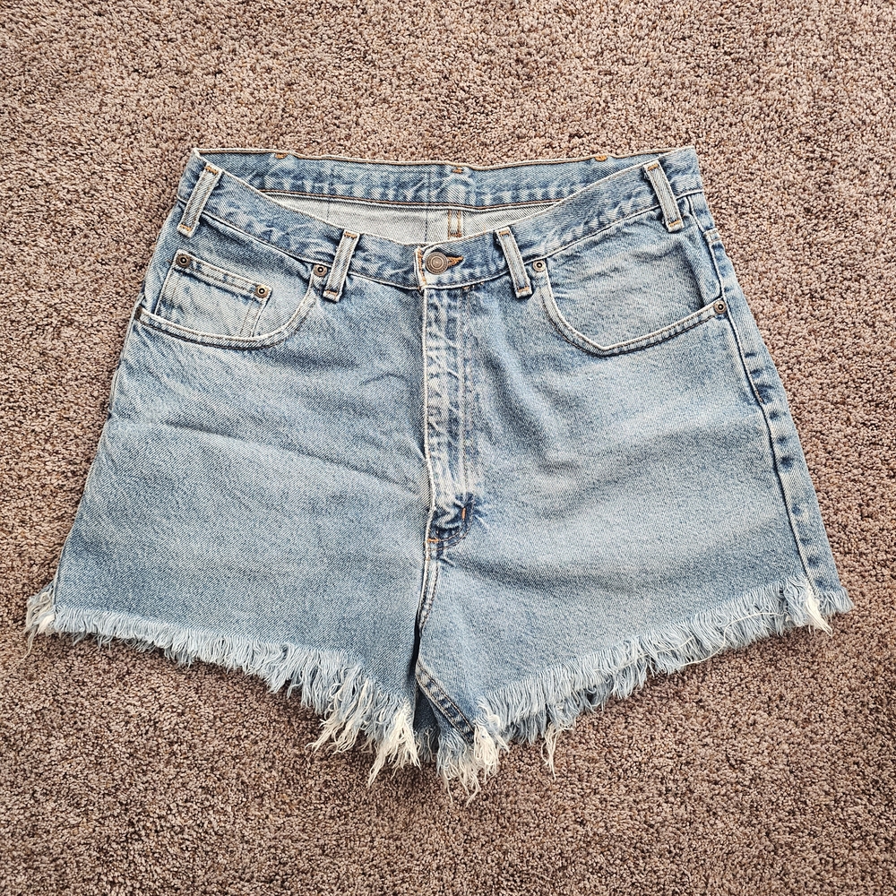 Two Pepper Frayed Denim Jean Shorts